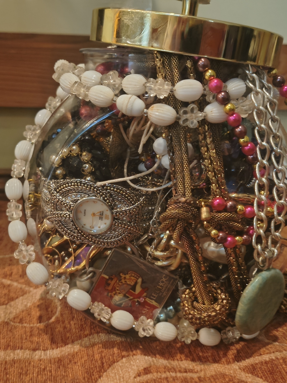 JEWELRY JAR Open Your Own! Lot CRAFT Upcycle Repurpose Vtg to MOD